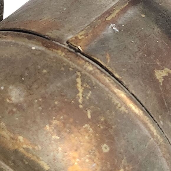 Antique Vintage Brass Coal Scuttle with Handle Mini 8 inches - Picture 11 of 14